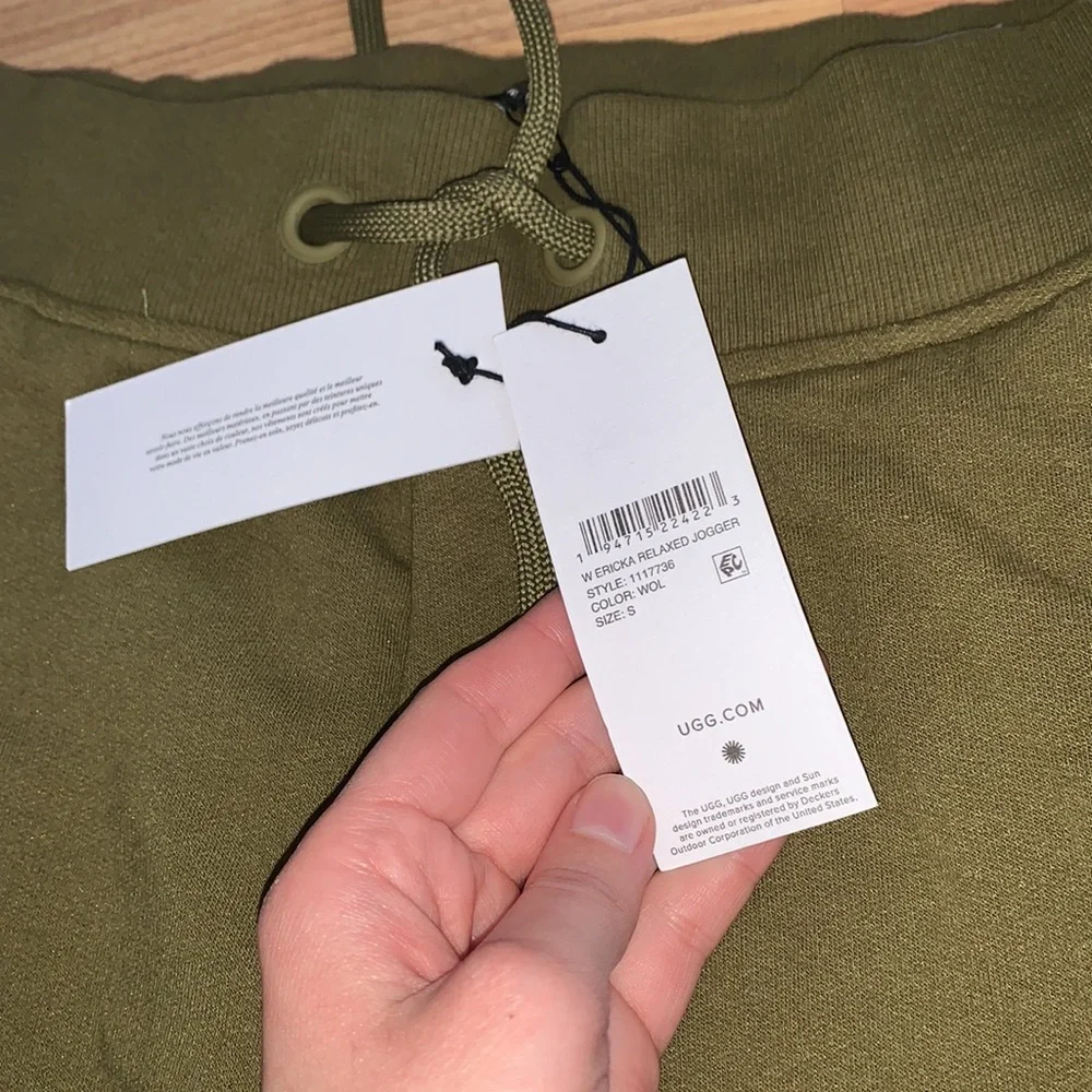 Ugg | Green Erica Relaxed Joggers Size S - Picture 3 of 9